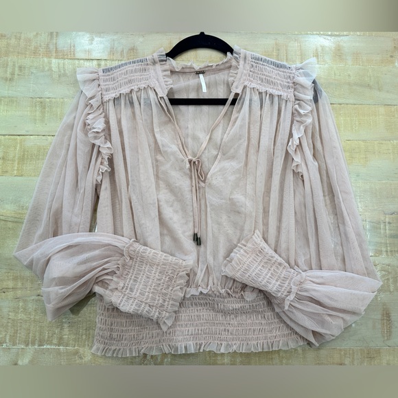 Free People Twyla Cropped top crop blouse shirt - Picture 11 of 14